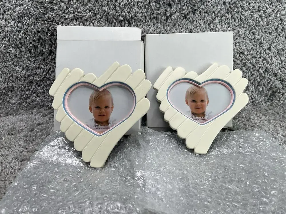 Heart Shaped Picture Frames Photo Bundle Set Of 2 Size 5